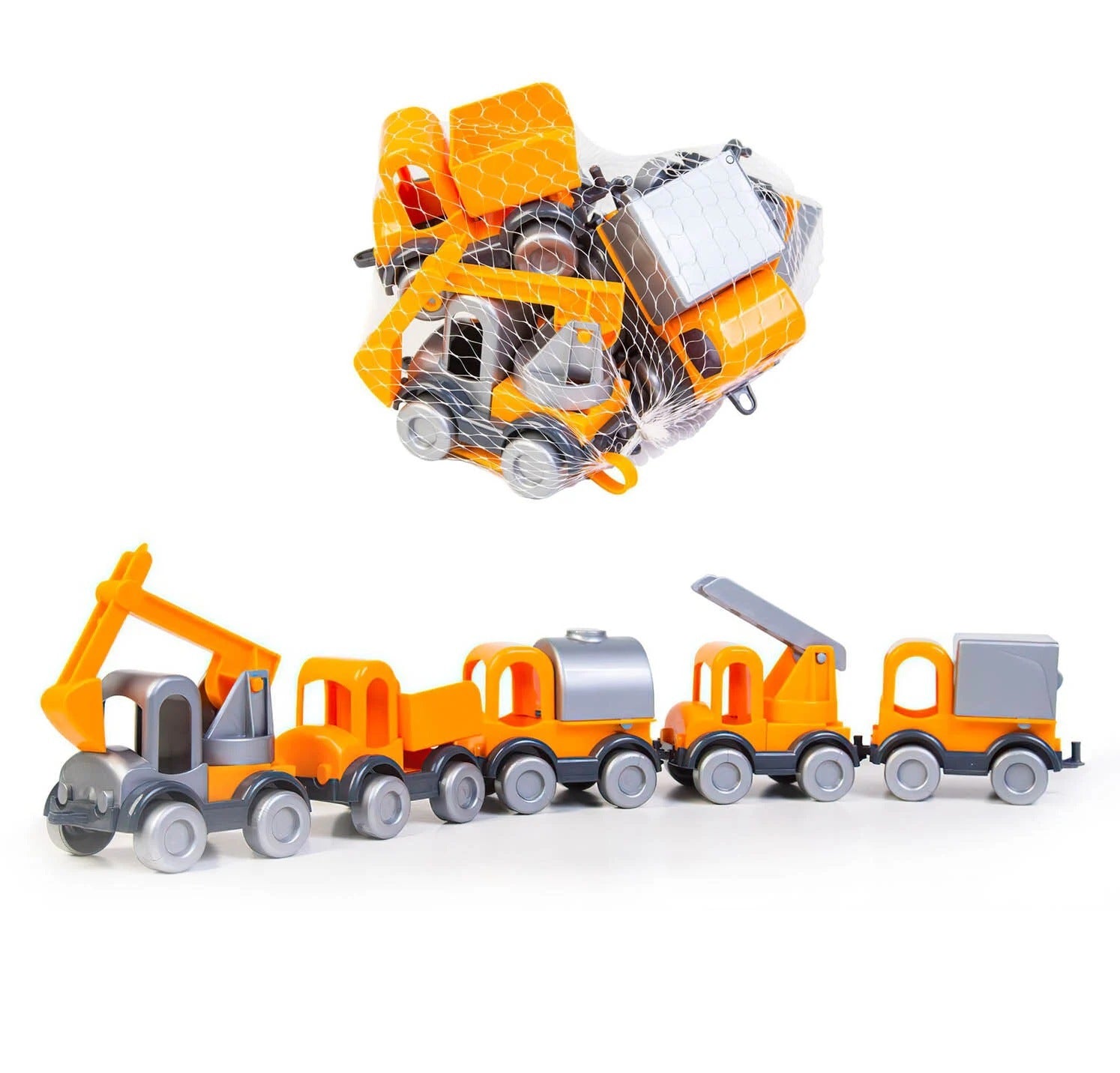 Tigres Kid Cars 39371 Little Builder Vehicle Set, 5 pcs