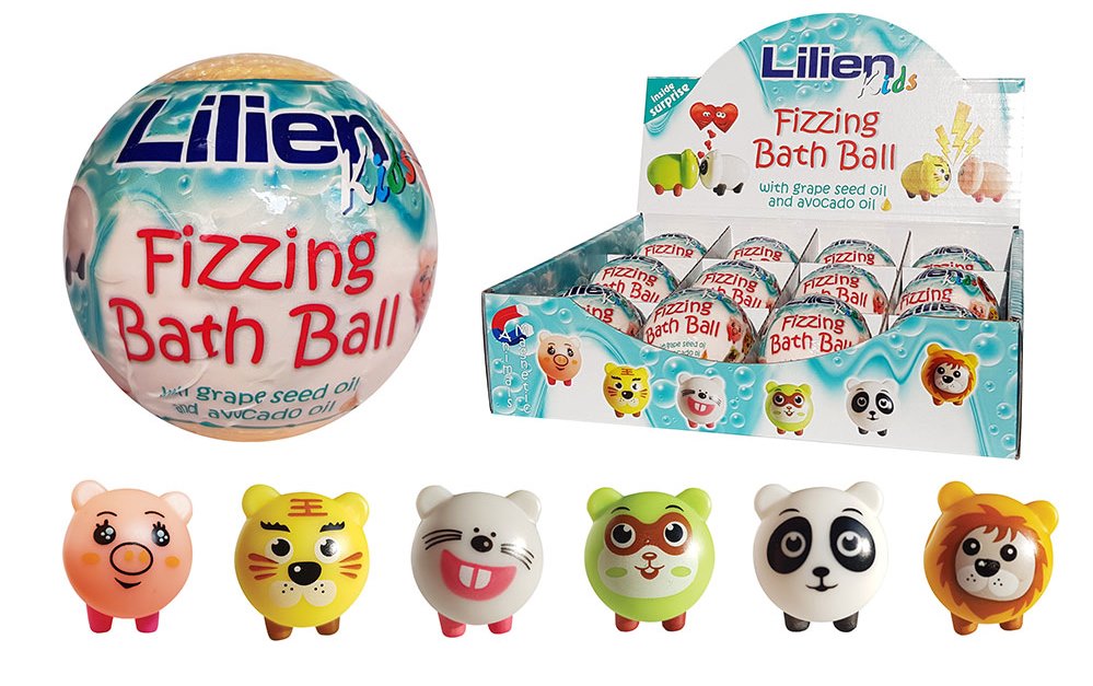 Lilien Kids Fizzing Bath Ball with Surprise, 140 g - Image 4
