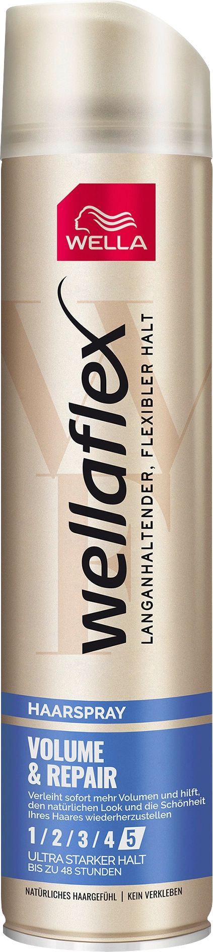 Wellaflex Volume & Repair Hold 5 Hair Spray, 250 mL
