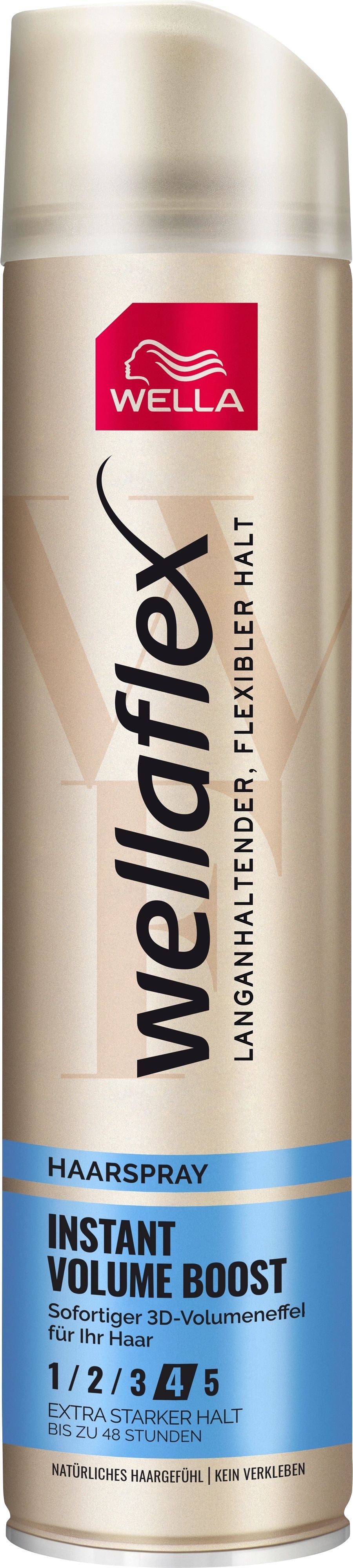 Wellaflex Instant Volume Boost Hold 4 Hair Spray, 250 mL
