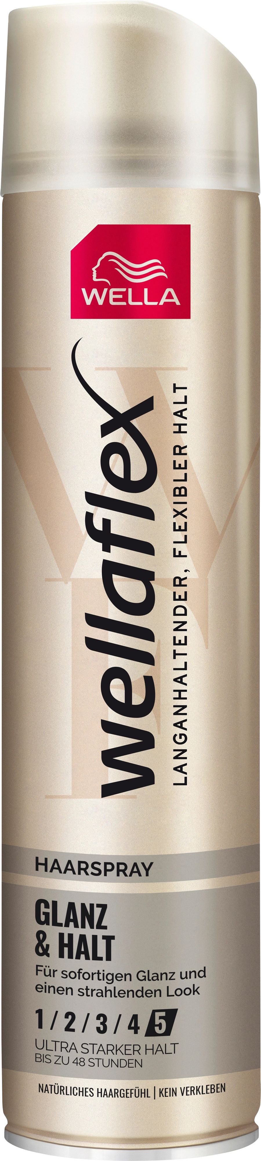 Wellaflex Shine & Hold 5 Hair Spray, 250 mL