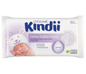 Cleanic Kindii New Baby Care Baby Wet Wipes, 60 pcs
