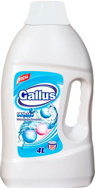 Gallus White Liquid Laundry Detergent, 4 L