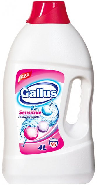 Gallus Sensitive Liquid Laundry Detergent, 4 L