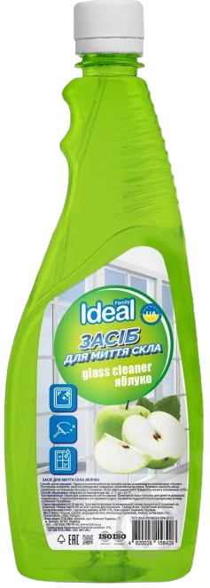 Family Ideal Apple Glass Cleaner Refill, 500 mL