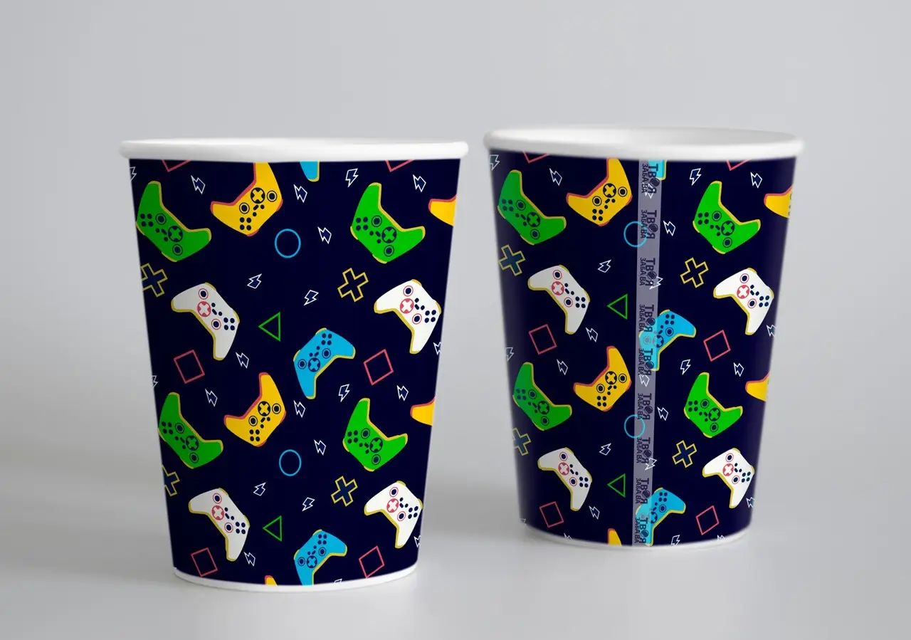 Gamer Paper Cups, 250 mL, 10 pcs - Image 2