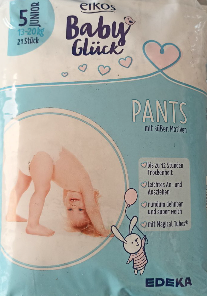 Elkos Baby Glück Size 5 Baby Pull-Up Diaper Pants, 13-20 kg, 21 pcs - Image 2