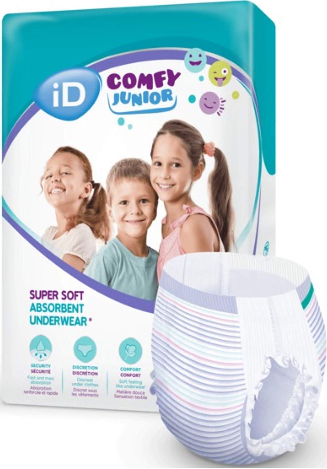 iD Comfy Junior Size 5 Pull-Up Diaper Pants, 17-27 kg, 14 pcs - Image 2