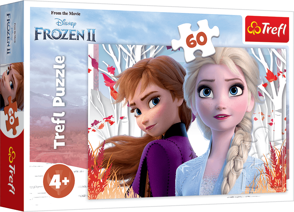 Trefl 17333 Frozen 2 Magical World of Anna & Elsa Puzzle, 60 Pieces