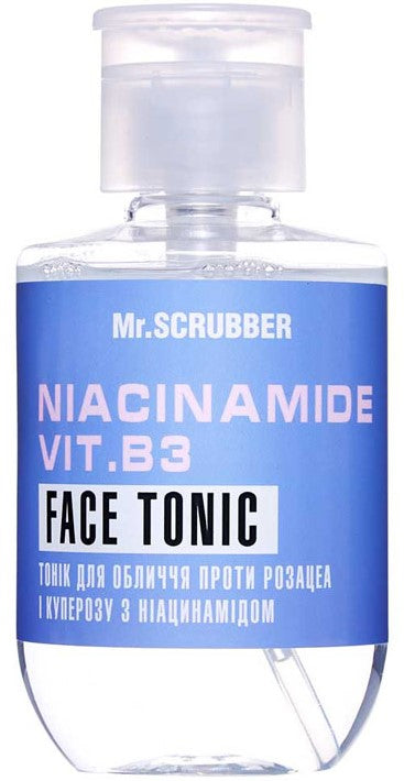 Mr. Scrubber Vit. B3 Niacinamide Facial Toner for Rosacea & Couperose, 250 mL
