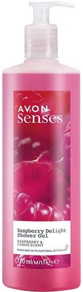 Avon Senses Raspberry Delight Shower Gel with Pump, 720 mL