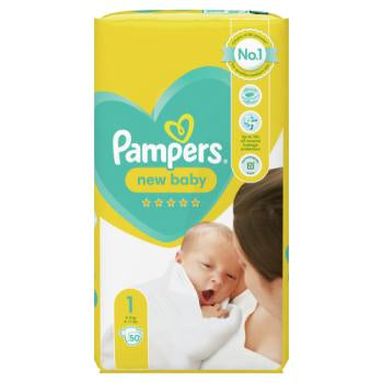 Pampers New Baby Size 1 Baby Diapers, 2-5 kg, 50 pcs