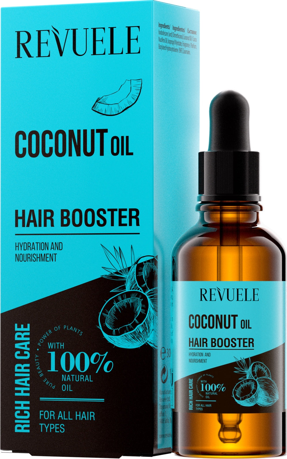 Revuele Coconut Oil Hair Booster, 30 mL