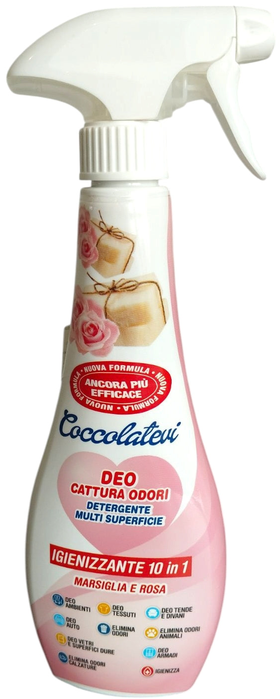 Coccolatevi 10-in-1 Marseille Soap & Rose Air Freshener Spray, 300 mL - Image 2