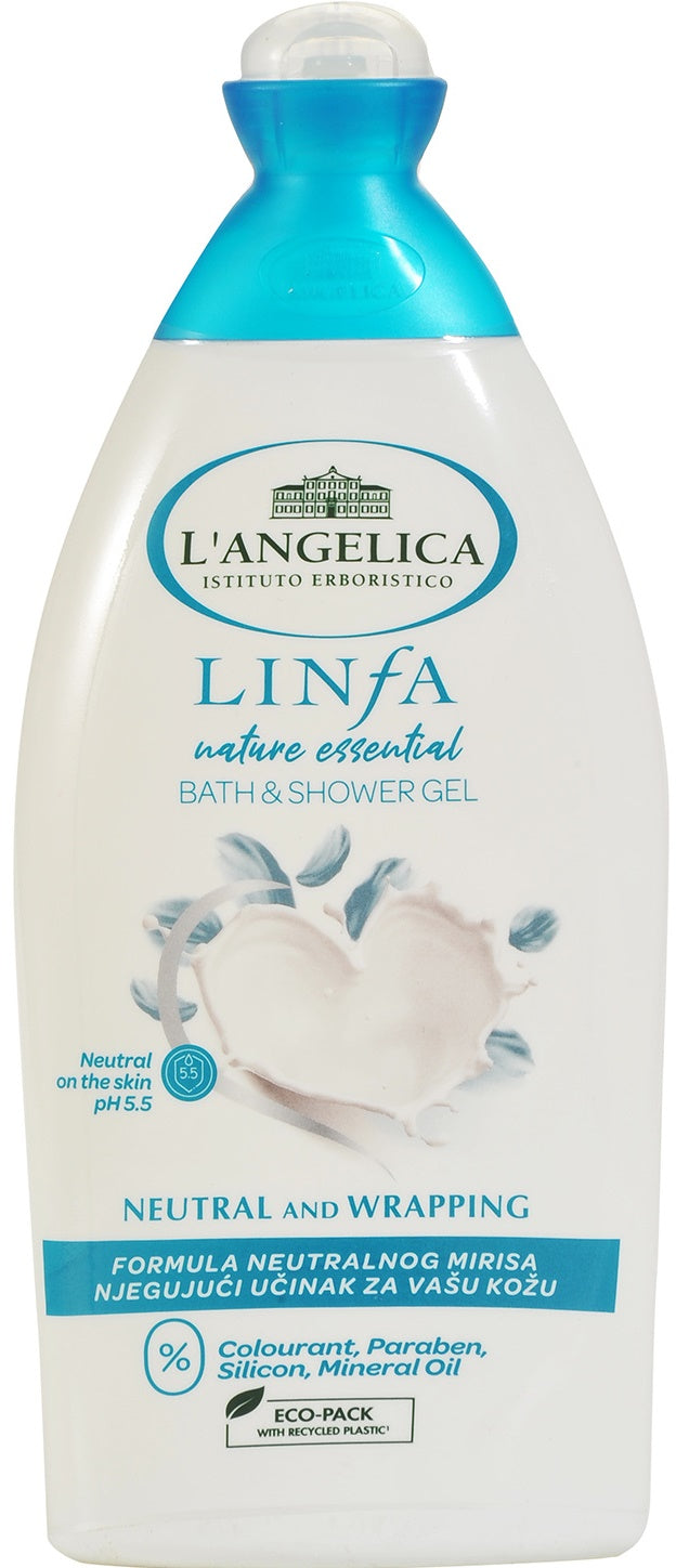 L'Angelica Linfa Neutral & Enveloping Shower Gel, 500 mL