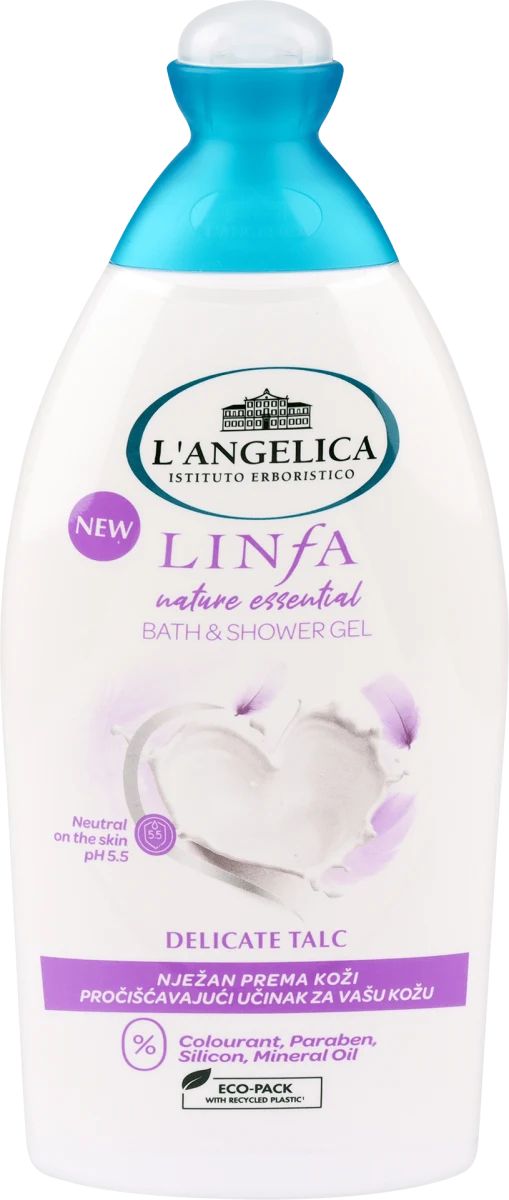 L'Angelica Linfa Delicate Talc Shower Gel, 500 mL