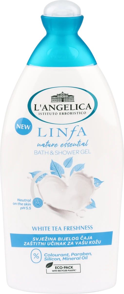 L'Angelica Linfa White Tea Freshness Shower Gel, 500 mL