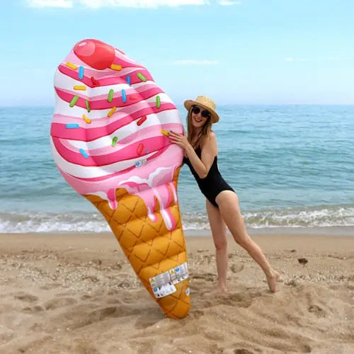 Intex 58762 Ice Cream Cone Inflatable Air Mattress, 224 x 107 cm - Image 4