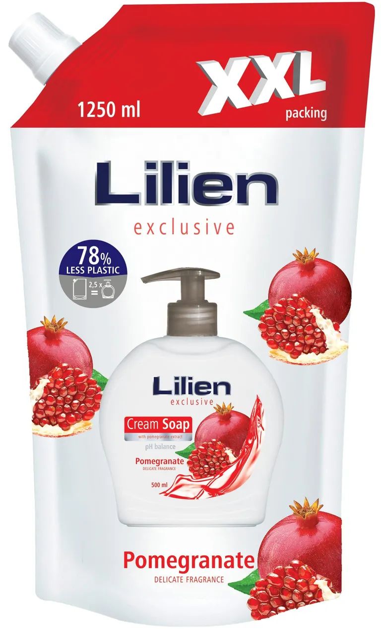 Lilien Liquid Cream Soap Exclusive Pomegranate Pack, 1.25 L
