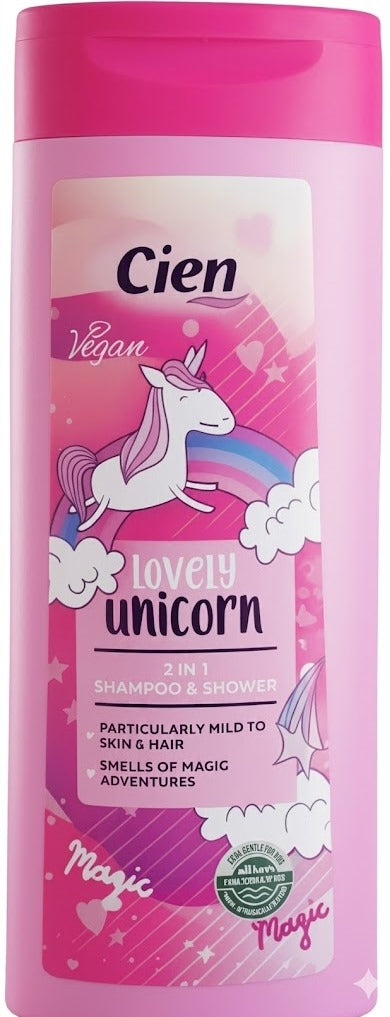 Cien Lovely Unicorn Kids' Shampoo & Shower Gel, 300 mL