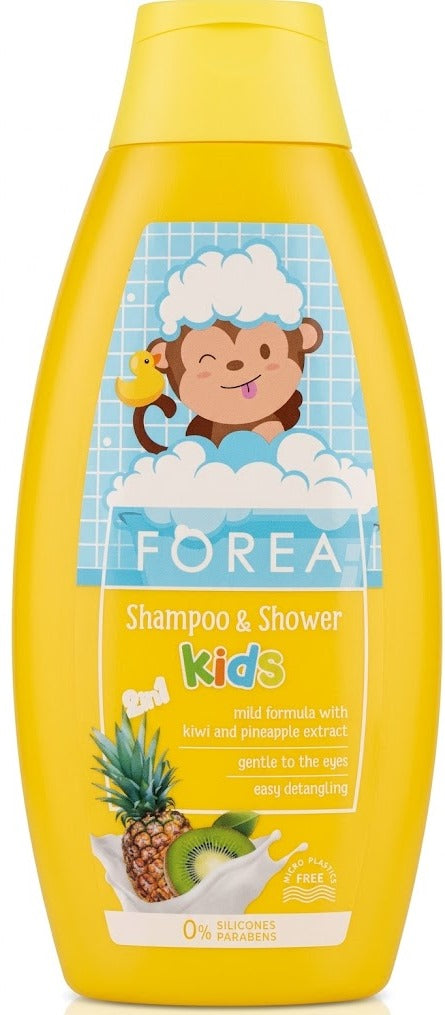 Forea Kiwi & Pineapple Kids' Shower Gel & Shampoo, 500 mL