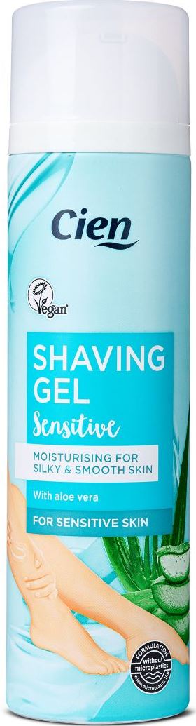 Cien Women's Shaving Gel Sensitiveeeee Aloe Vera, 200 mL