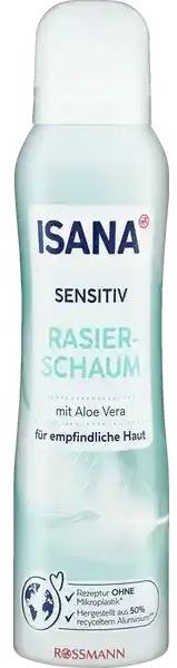 Isana Women's Shaving Foam Sensitiveeeee Aloe Vera, 150 mL