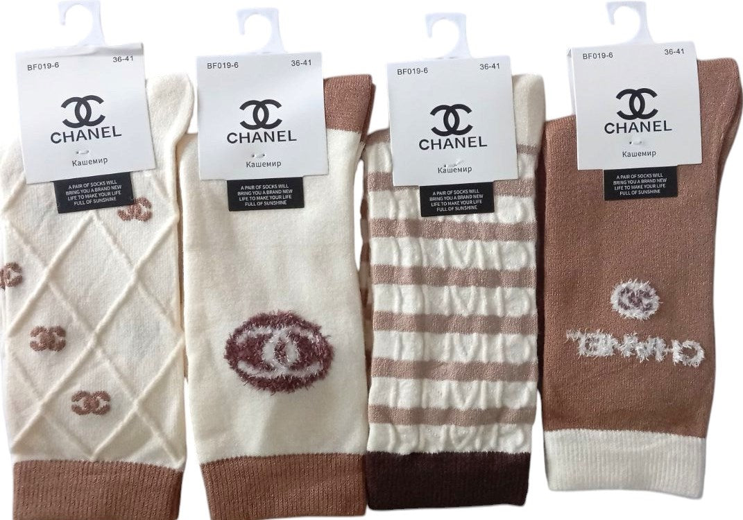 Korona BF019-6 Women's Cashmere Long Socks, Size 36-41