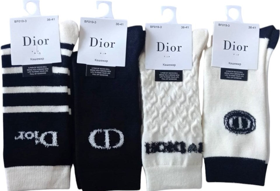 Korona BF019-3 Women's Cashmere Long Socks, Size 36-41
