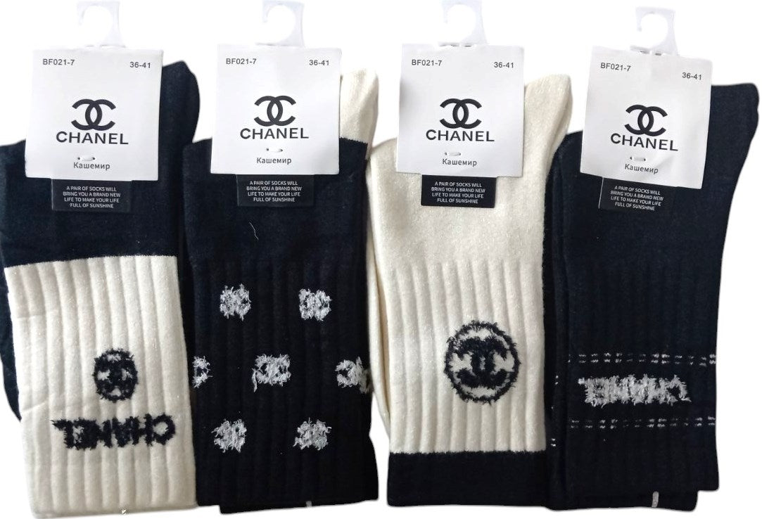 Korona BF021-7 Women's Cashmere Long Socks, Size 36-41