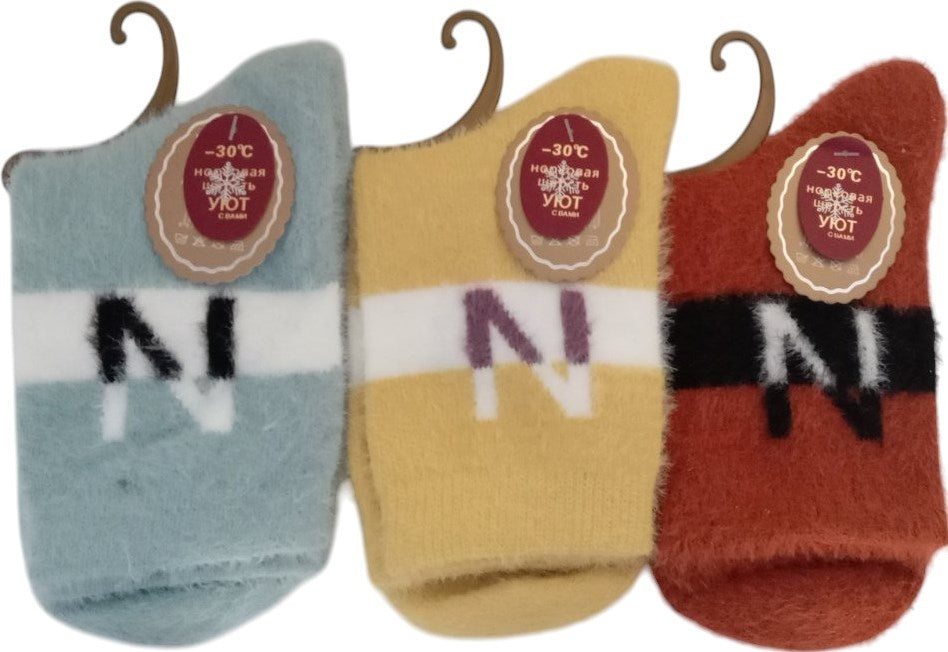 Uyut Women's Mink Long Socks, Size 36-41