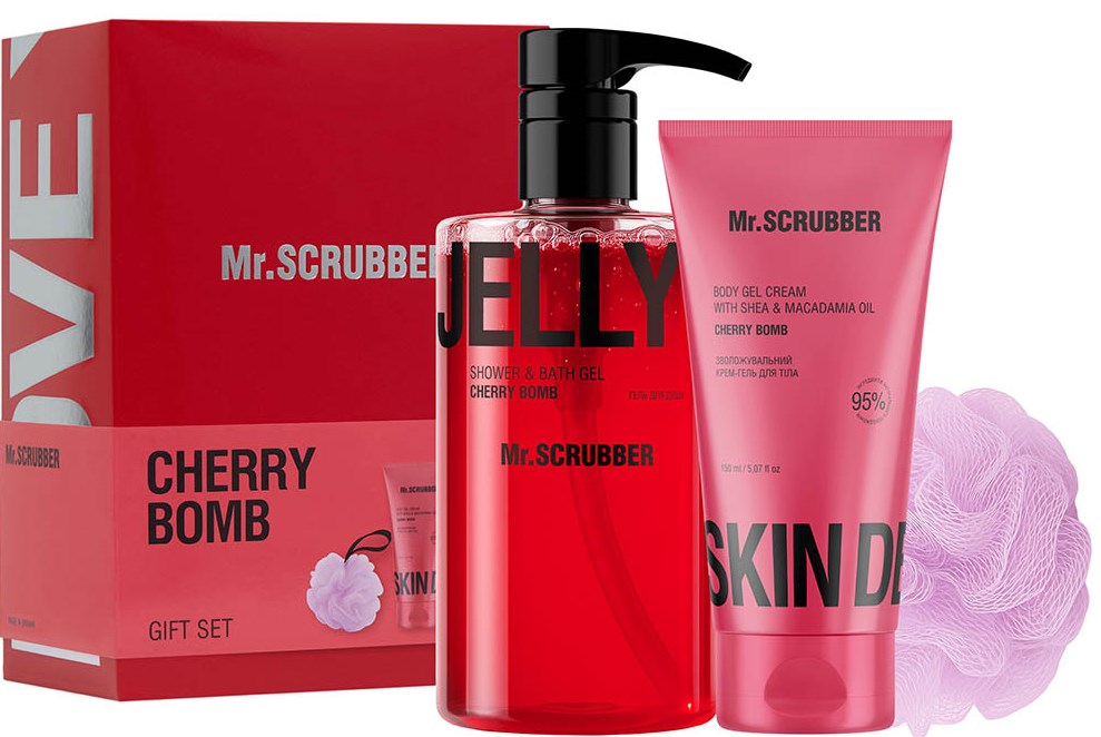 Mr.Scrubber Cherry Bomb Women's Gift Set