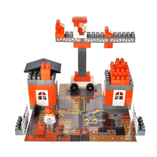Blocks&Steps QB300-003 3-in-1 Construction Site Building Set, 94 pcs