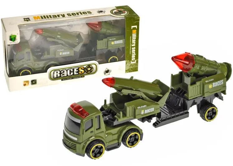 2616 A Races Friction-Powered Military Vehicle Toy