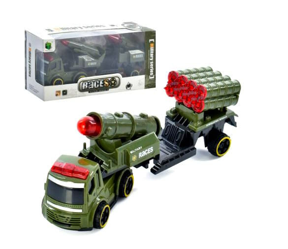 2616 A Races Friction-Powered Military Vehicle Toy - Image 2