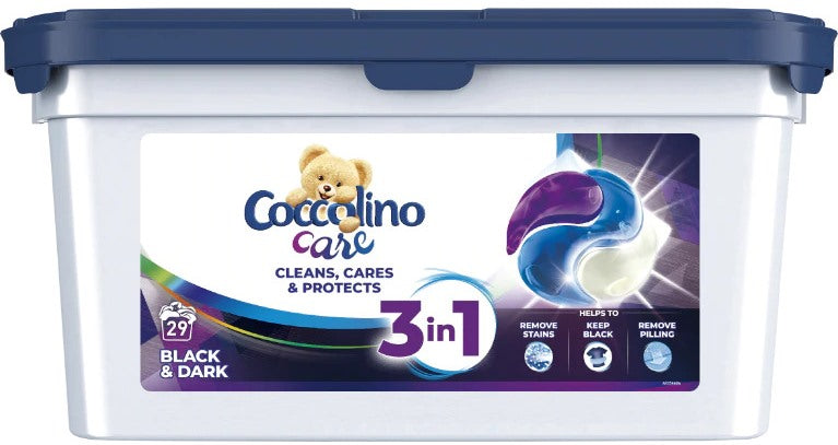 Coccolino Care 3-in-1 Black & Dark Laundry Detergent Pods, 29 pcs, 1 pcs, Priced per Piece