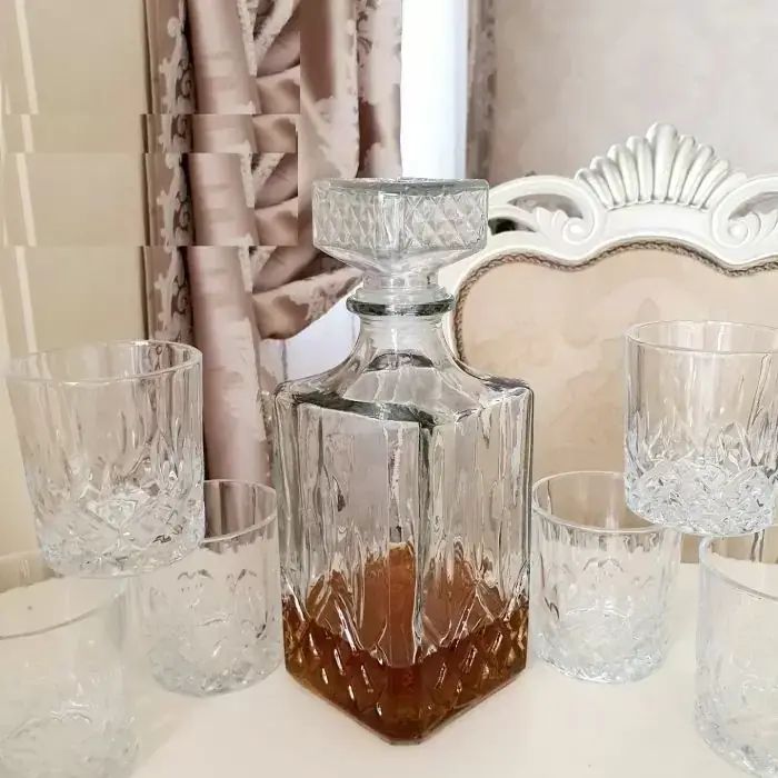 S&T 9099 Whiskey Set: Decanter 1 L & 6 Glasses 200 mL, 7 pcs - Image 4