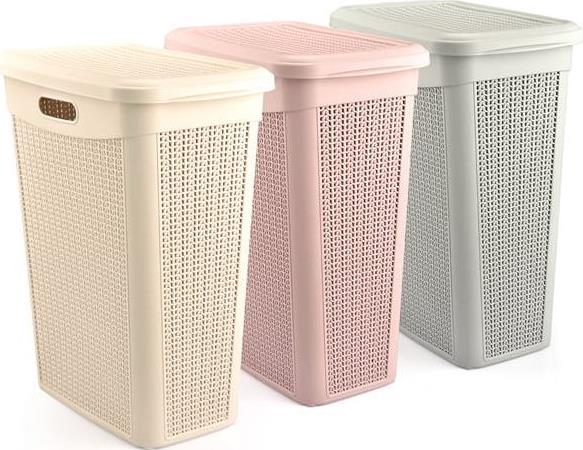 Ucsan Plastik M-175 Laundry Basket, 46 x 29 x 55 cm, 43 L