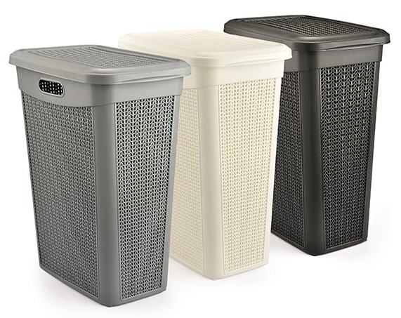 Ucsan Plastik M-175 Laundry Basket, 46 x 29 x 55 cm, 43 L - Image 2