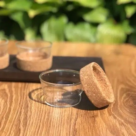 Olens GJD08-B Button Glass Cup Set, 4 x 75 mL - Image 3