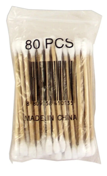 Wooden Cotton Swabs, Bag, 80 pcs - Image 2