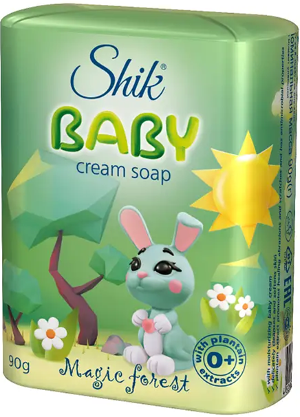 Shik Kids Cream Bar Soap with Plantain Extract, 90 g