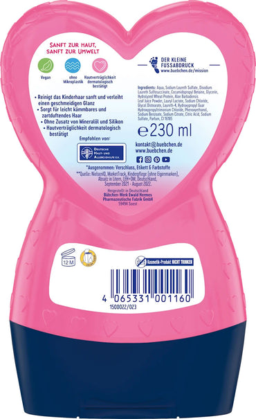 Bubchen Princess Rosalea Kids' 2-in-1 Shampoo & Conditioner, 230 mL - Image 2