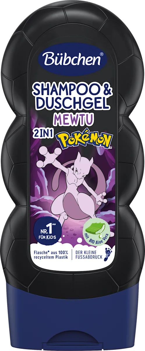 Bubchen Pokemon Kids' 2-in-1 Shampoo & Shower Gel, 230 mL