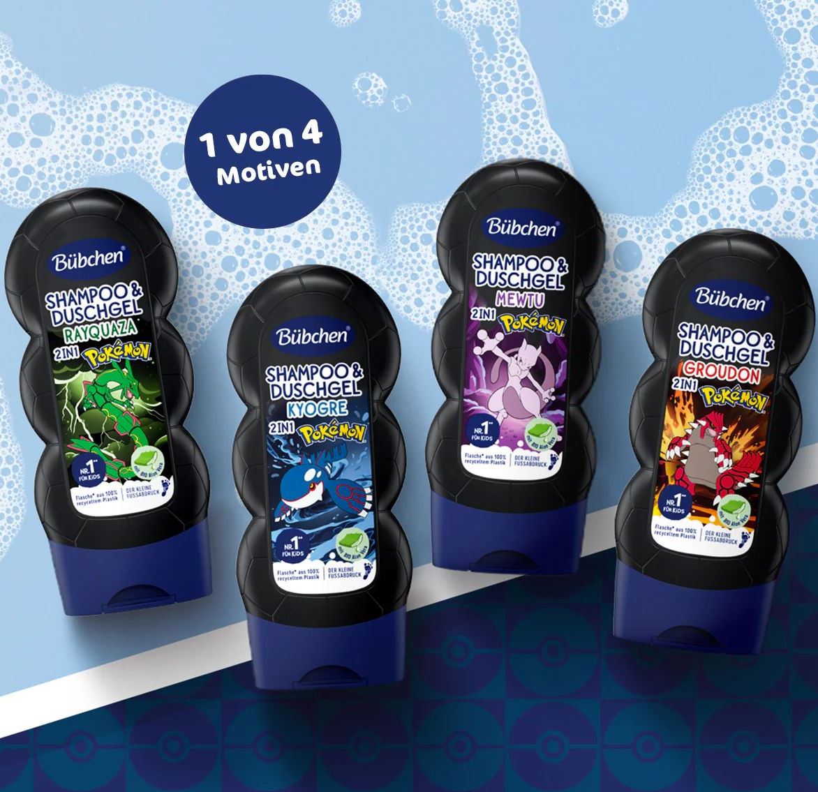 Bubchen Pokemon Kids' 2-in-1 Shampoo & Shower Gel, 230 mL - Image 2
