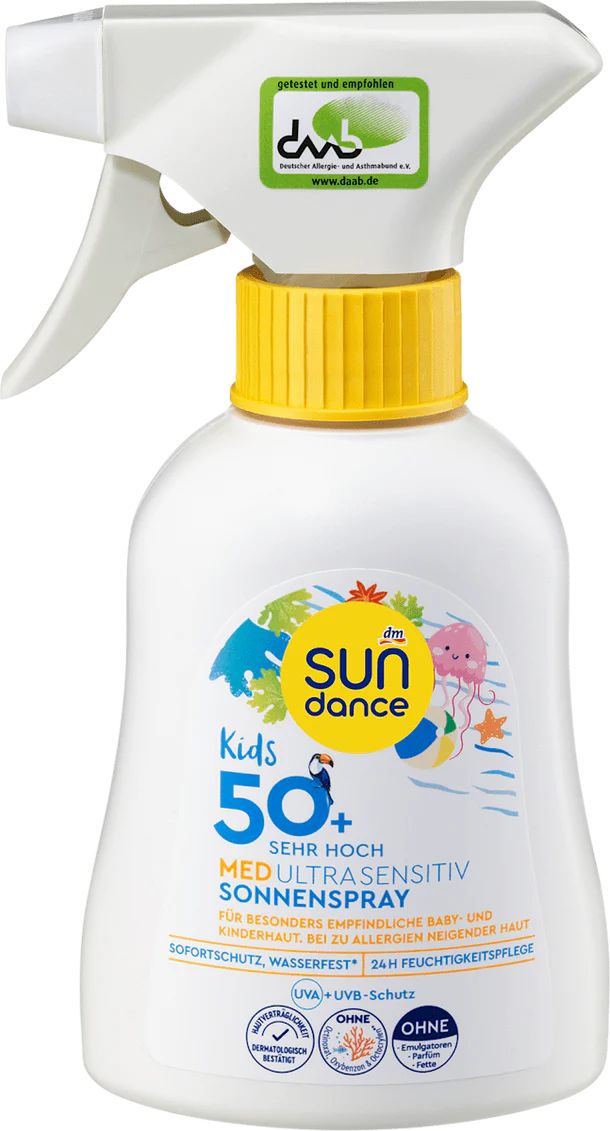 Sundance Kids Med Ultra Sensitive SPF 50+ Kids' Sunscreen Spray, 200 mL