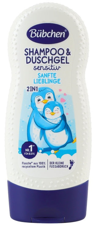 Bubchen Gentle Darlings Kids' 2-in-1 Shampoo & Shower Gel, 230 mL