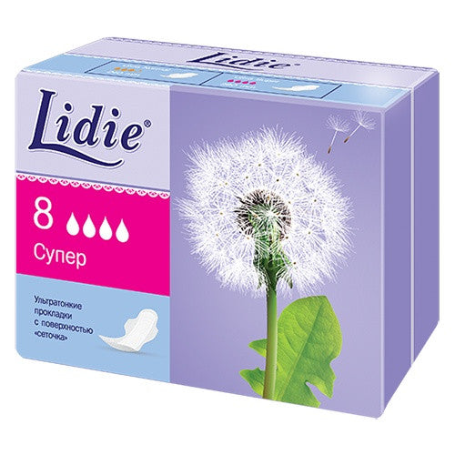 Lidie Ultra Super Sanitary Pads, 8 pcs