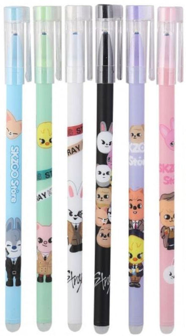 Josef Otten 1845 Stray Kids Erasable Blue Gel Pen, 0.5 mm, Assorted - Image 2