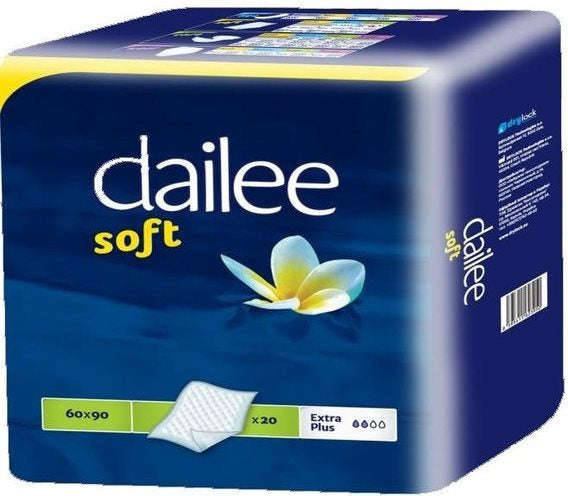 Dailee Soft Extra Plus Underpads, 60 x 90 cm, 20 pcs